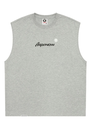 AAPE BY *A BATHING APE® logo T-shirt - Grey