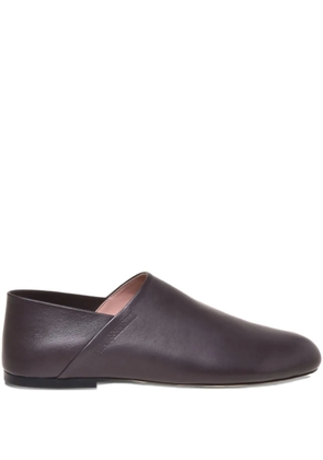 Alberta Ferretti leather loafers - Brown
