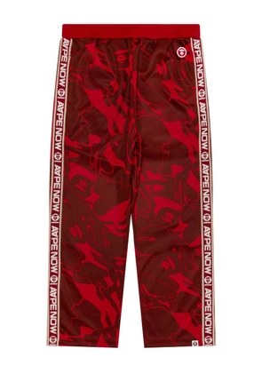 AAPE BY *A BATHING APE® Ape Head logo-patch track pants - Red