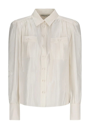 Alessandra Rich patterned-jacquard shirt - Neutrals