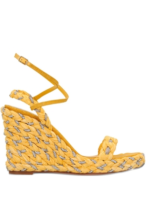 Aquazzura woven wedge sandals - Yellow