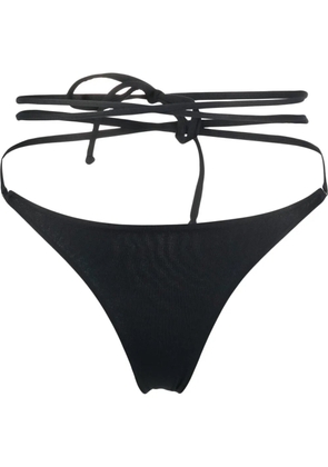 Matinée tie-around strap-detail bikini bottoms - Black