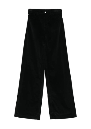 Emporio Armani corduroy straight-leg trousers - Black