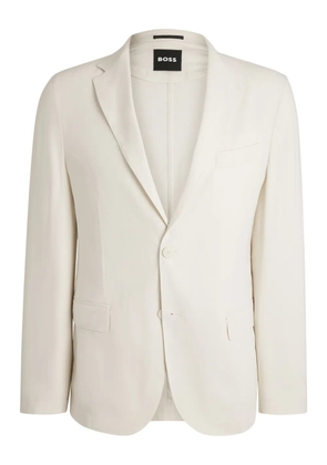 BOSS linen-blend blazer - Neutrals
