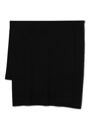 Elisabetta Franchi frayed-edge scarf - Black