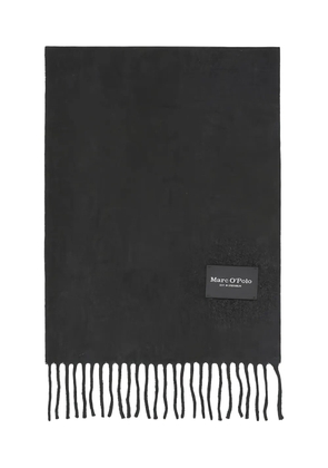 Marc O'Polo logo-patch scarf - Grey