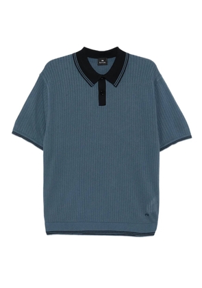 PS Paul Smith knitted Polo shirt - Blue