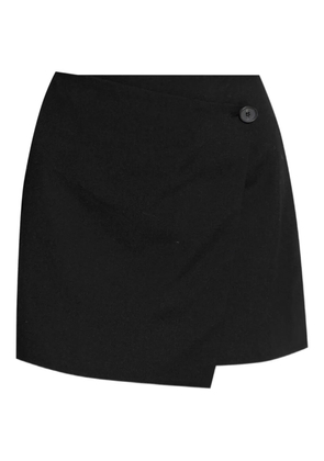 By Malene Birger Esma asymmetric buttoned miniskirt - Black