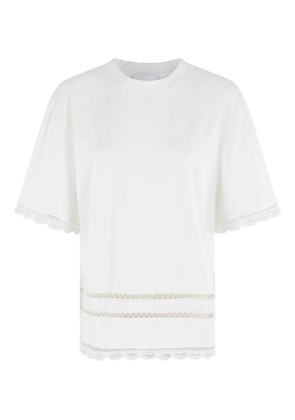 Isabelle Blanche lace-detailing T-shirt - White