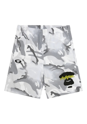 AAPE BY *A BATHING APE® camouflage-print track shorts - Grey
