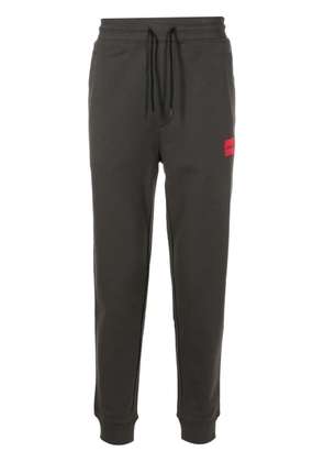 HUGO logo-appliqué cotton track pants - Grey