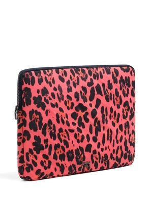 Bimba y Lola leopard-print laptop sleeve - Pink