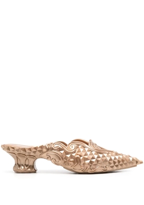 Y/Project x Melissa 40mm Court mules - Gold