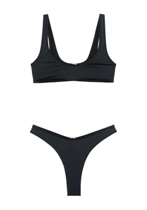 VENUJA plunge-neck bikini set - Black