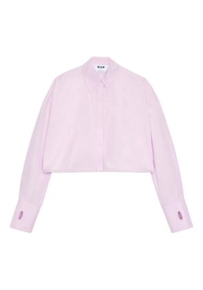 MSGM buttoned cropped shirt - Pink