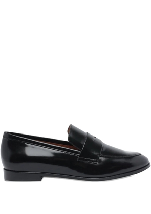 ANGEL ALARCON leather loafers - Black