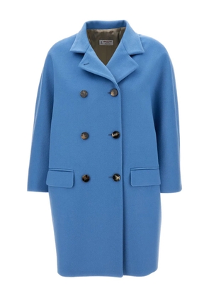 Alberto Biani button fastening pocket coat - Blue