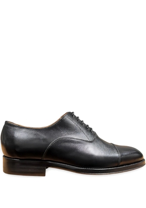 LEYVA cap-toe lace-up Oxford shoes - Black