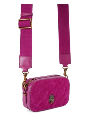 Kurt Geiger London Kensington quilted bird-embellished camera bag - Pink