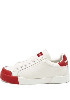 Dolce & Gabbana Pre-Owned Portofino leather sneakers - White