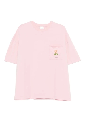 Nanushka rose-print T-shirt - Pink