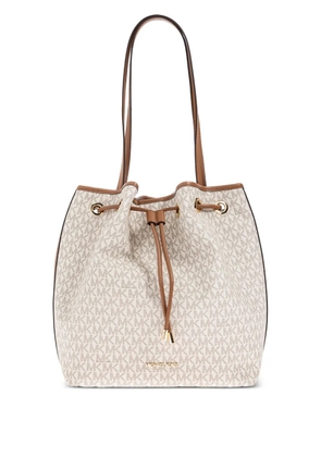 Michael Michael Kors monogram shoulder bag - Neutrals