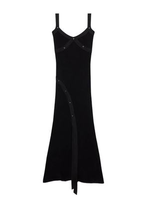 GCDS button strap dress - Black