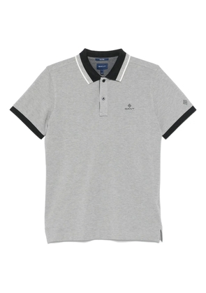 Gant embroidered-logo polo shirt - Grey