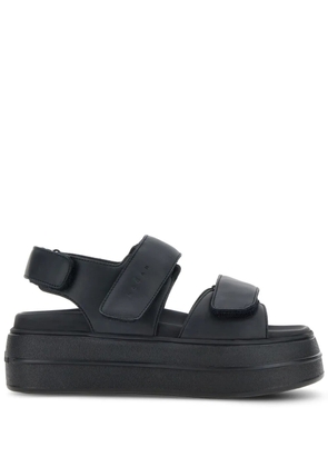 Hogan leather sandals - Black