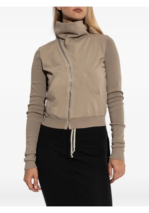 Rick Owens DRKSHDW high-neck zip-front jacket - Neutrals