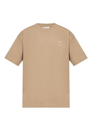 SAMSOE SAMSOE logo-print organic cotton T-shirt - Neutrals