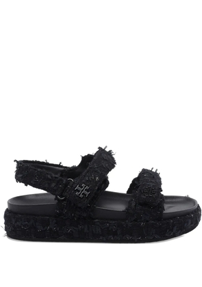 Tory Burch logo open toe sandals - Blue