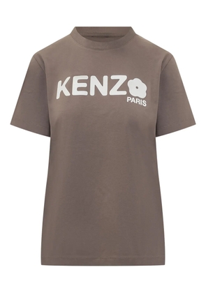 Kenzo flower logo T-shirt - Brown