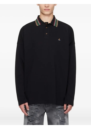 Vivienne Westwood Orb long-sleeve polo shirt - Black