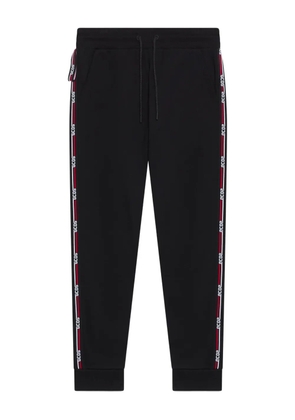 GCDS logo-tape pants - Black
