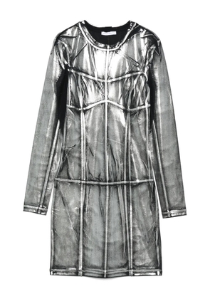Patrizia Pepe panelled dress - Silver
