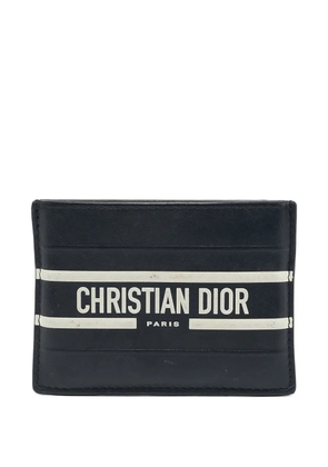 Christian Dior Pre-Owned debossed-logo card case - Black