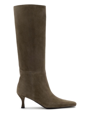 Proenza Schouler Trap suede knee-high boots - Green