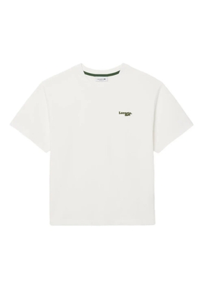 Lacoste logo-embroidered t-shirt - White