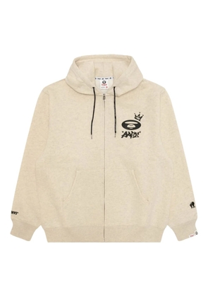 AAPE BY *A BATHING APE® graphic-print hoodie - Neutrals
