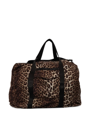 P.A.R.O.S.H. leopard-print top-handles luggage - Brown