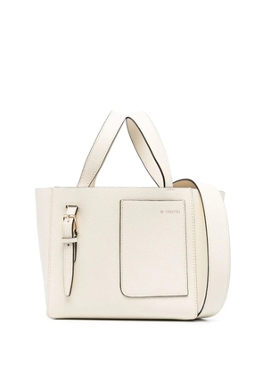 Valextra Bucket crossbody micro tote bag - White