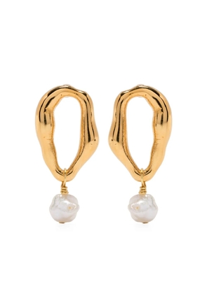Forte Forte faux-pearl earrings - Gold