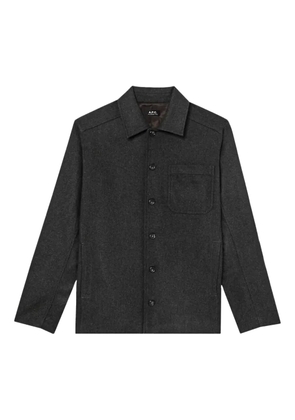 A.P.C. chest-pocket button-fastening shirt jacket - Grey