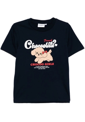 CHOCOOLATE graphic-print T-shirt - Blue