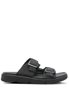Geox Xand double buckle leather sandals - Blue