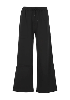 K-Way drawstring-waist wide-leg track pants - Black