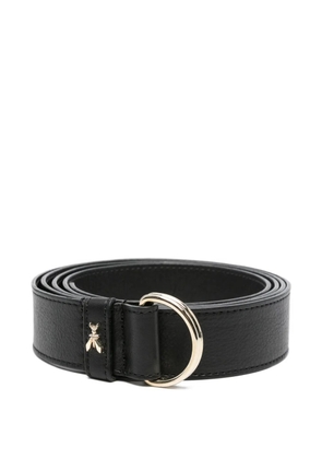 Patrizia Pepe leather ring-buckle belt - Black