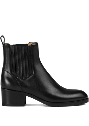 Doucal's block-heel leather Chelsea boots - Black