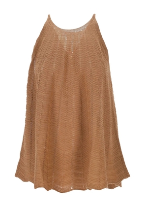 Hemisphere knitted Hemisphere top - Brown